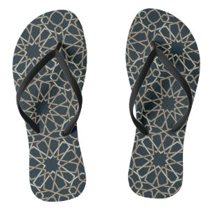 Islamisches geometrisches Musterdesign abstrakt Badesandalen