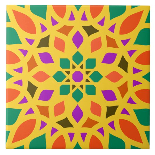 Islamisches geometrisches Musterfliese für Moschee Fliese (Vorderseite)