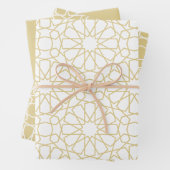 Islamisches Gold Arabesque Muster Geschenkpapier (Beispiel)