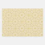 Islamisches Gold Arabesque Muster Geschenkpapier Set (Vorderseite 2)