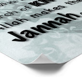 Islamisches Hadith-Poster über Wissensgewinnung Poster (Ecke)