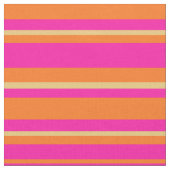 Islamisches helles rosa orange gestreiftes Muster Stoff (Nahaufnahme)
