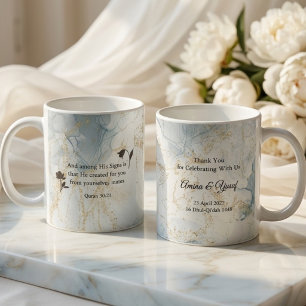 Islamisches Hochzeitsgeschenk Koranvers Nikah Hell Kaffeetasse