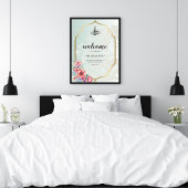 Islamisches Hochzeitssymbol - Goldrahmen Acrylschild