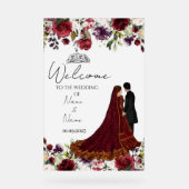 Islamisches Hochzeitszeichen Acrylschild (Vorderseite)