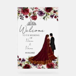 Islamisches Hochzeitszeichen Acrylschild