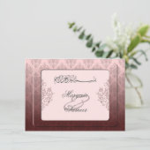 Islamisches königliches Hochzeits-Verlobung Einladung (Stehend Vorderseite)