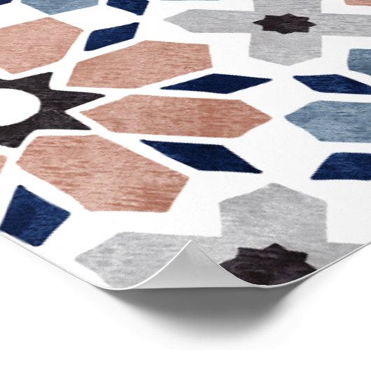 Islamisches Kunstposter, Shahada Poster (Ecke)