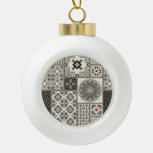Islamisches Majolika-Fliesenmuster Keramik Kugel-Ornament