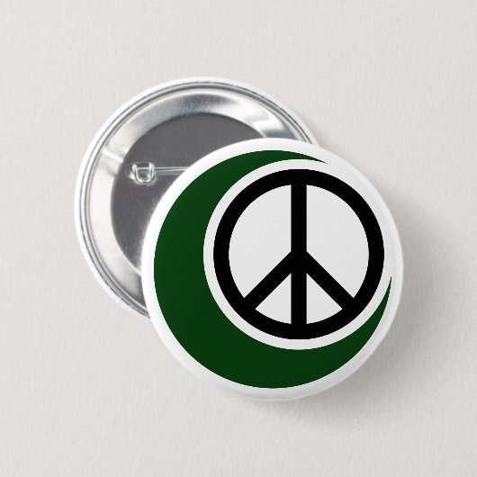 Islamisches moslemisches Symbol mit Button (Vorne & Hinten)