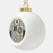 Islamisches Muster aus Keramik Keramik Kugel-Ornament (Rechts)