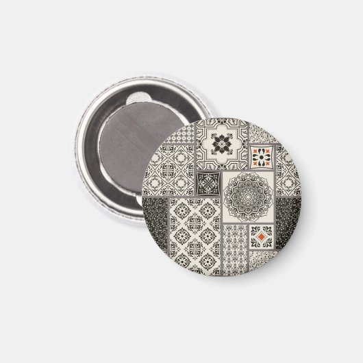 Islamisches Muster aus Keramik Magnet (Vorderseite/Rückseite)