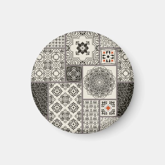 Islamisches Muster aus Keramik Magnet (Vorne)