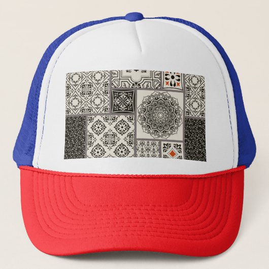 Islamisches Muster aus Keramik Truckerkappe (Vorderseite)