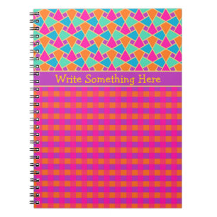 Islamisches Muster und Karos SpiralNotebook Notizblock