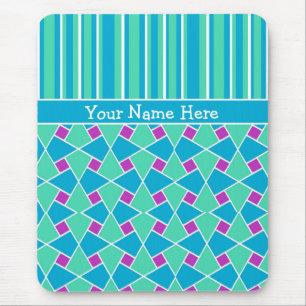 Islamisches Muster und Streifen: Benutzerdefiniert Mousepad