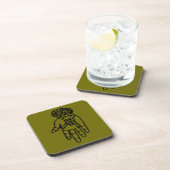 Islamisches Symbol: Hamsa Untersetzer (Rechte Seite)