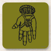 Islamisches Symbol: Hamsa Untersetzer (Vorderseite)
