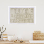 Islamisches und maurisches Bogen für Balkone, wi Poster (Küche)