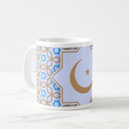 islamitisches geometrisches Muster Kaffeetasse (Vorderseite Links)