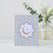 islamitisches geometrisches Muster Postkarte (Stehend Vorderseite)
