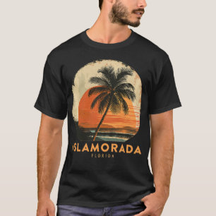 Islamorada FL Florida Keys Vintag Palm Tree Beach T-Shirt
