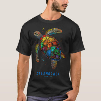 Islamorada FL Vintag Florida Keys Sea Turtle Beac T-Shirt