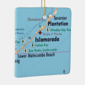 Islamorada Florida Karte Keramikornament (Rechts)