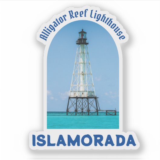 Islamorada Florida Leuchtturm Aufkleber (Vorderseite)