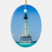 Islamorada Florida Leuchtturm Keramik Ornament (Vorne)