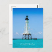Islamorada Florida Leuchtturm Postkarte (Vorne/Hinten)