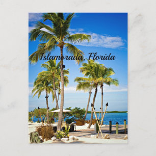 Islamorada, Florida Palmen Feiertagspostkarte