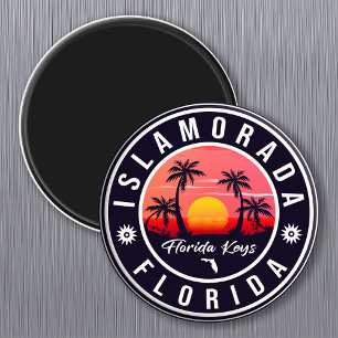 Islamorada Florida Retro Sunset Beach Souvenirs Magnet