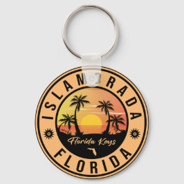 Islamorada Florida Retro Sunset Beach Souvenirs Schlüsselanhänger
