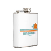 Islamorada Florida Sun Palm Trees Flachmann (Rechts)