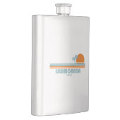 Islamorada Florida Sun Palm Trees Flachmann (Rechts)