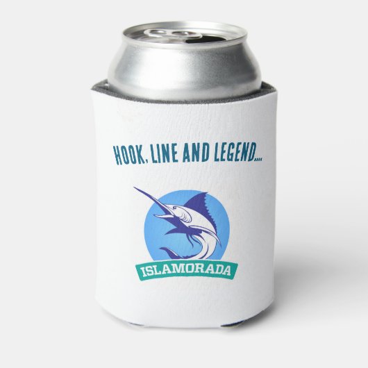 Islamorada - "Hook' Line and Legend" Bier Cooler Dosenkühler (Kanne Rückseite)