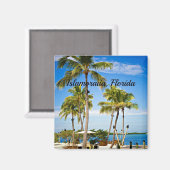 Islamorada, Palmen in Florida Magnet (Vorderseite/Rückseite)