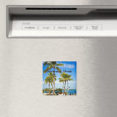 Islamorada, Palmen in Florida Magnet (In Situ (Geschirrspüler))
