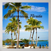 Islamorada, Palmen in Florida Poster (Vorne)