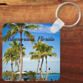 Islamorada, Palmen in Florida Schlüsselanhänger (Rückseite)