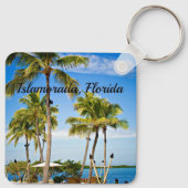 Islamorada, Palmen in Florida Schlüsselanhänger (Rückseite)
