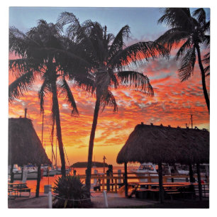Islamorada, Sonnenuntergang in Florida Fliese