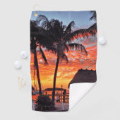 Islamorada, Sonnenuntergang in Florida Golfhandtuch (Insitu)