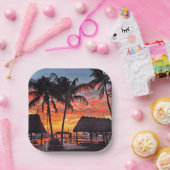 Islamorada, Sonnenuntergang in Florida Pappteller (Party)