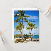 Islamorada, tropisches Foto von Florida Karte (Vorderseite/Rückseite Beispiel)