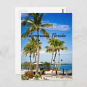 Islamorada, tropisches Foto von Florida Postkarte (Vorne/Hinten)