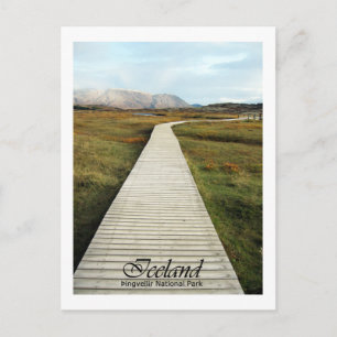 Island, Þingvellir-Nationalpark Postkarte