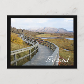 Island, Þingvellir-Nationalpark Postkarte