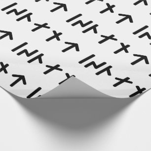 Island ᛁᛋᛚᛅᚾᛏ ~ Jüngere Futhark-Runen Geschenkpapier
